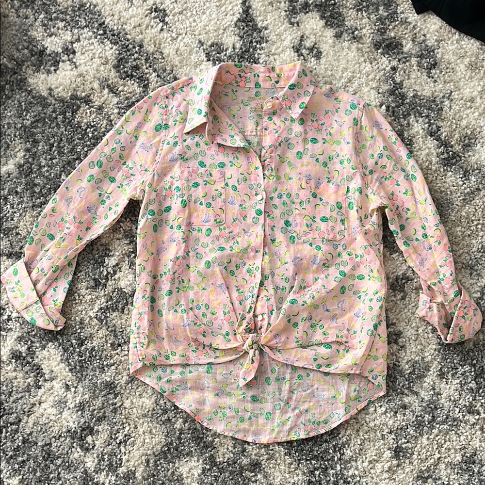 Lily Pulitzer 100% Linen Top - XS